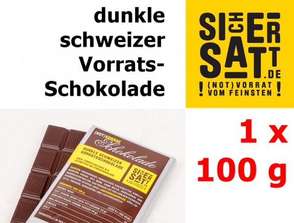 SicherSatt Notvorrat Schokolade 1 x 100 g