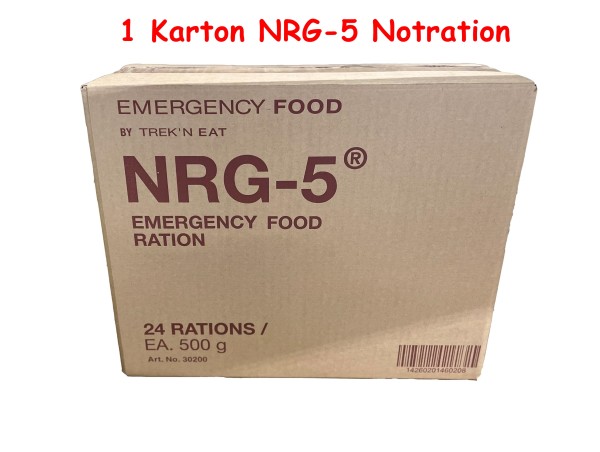 NRG-5 Notverpflegung Notration Notnahrung 24 x 500 g = 1 Karton