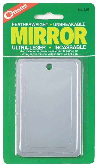 Coghlan's Featherweight Mirror Survival Camp Strong Unbreakable Acrylic Signal 