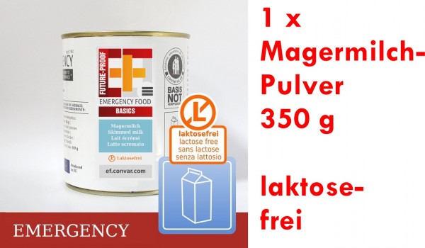 CONVAR EF BASICS Magermilch-Pulver laktose-frei 1 x 350 g